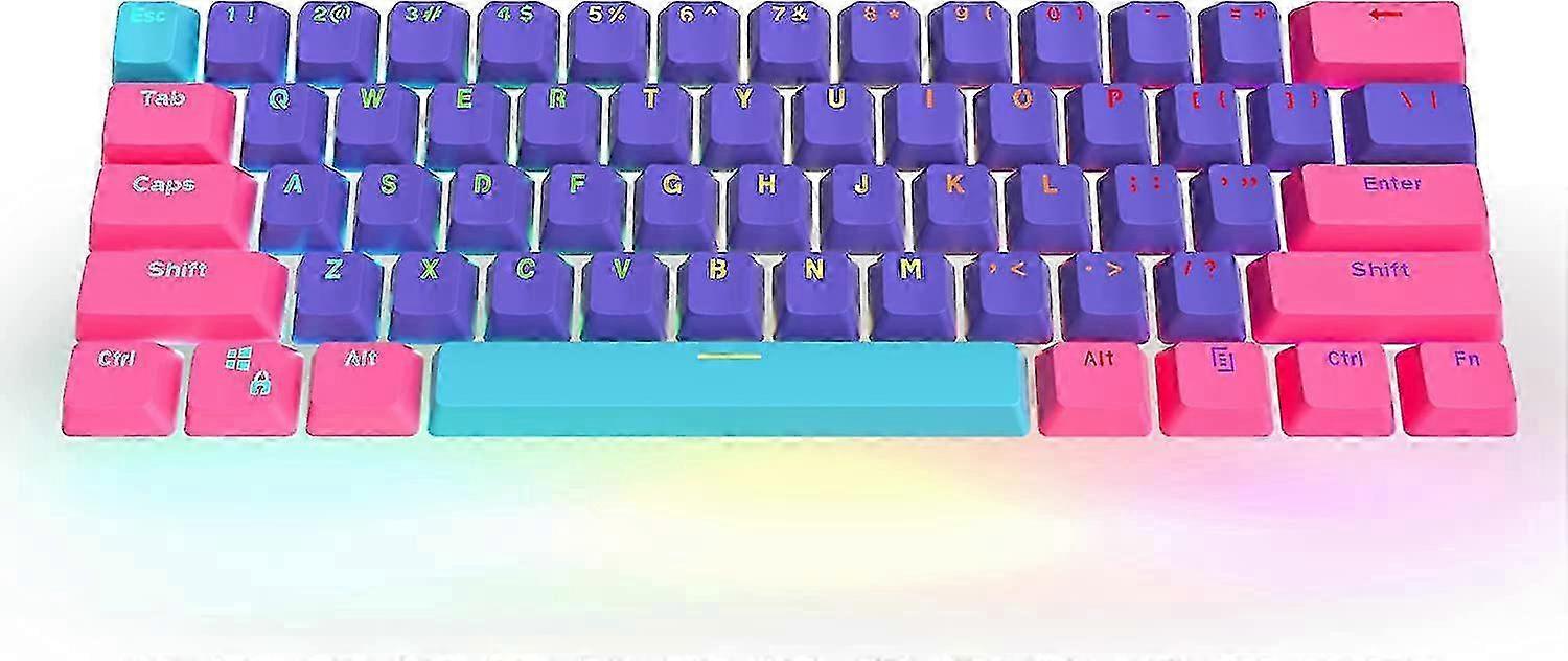 Jeu de touches à sublimation thermique pour clavier Pudding Keys, profil ASA 60 %, 118 touches