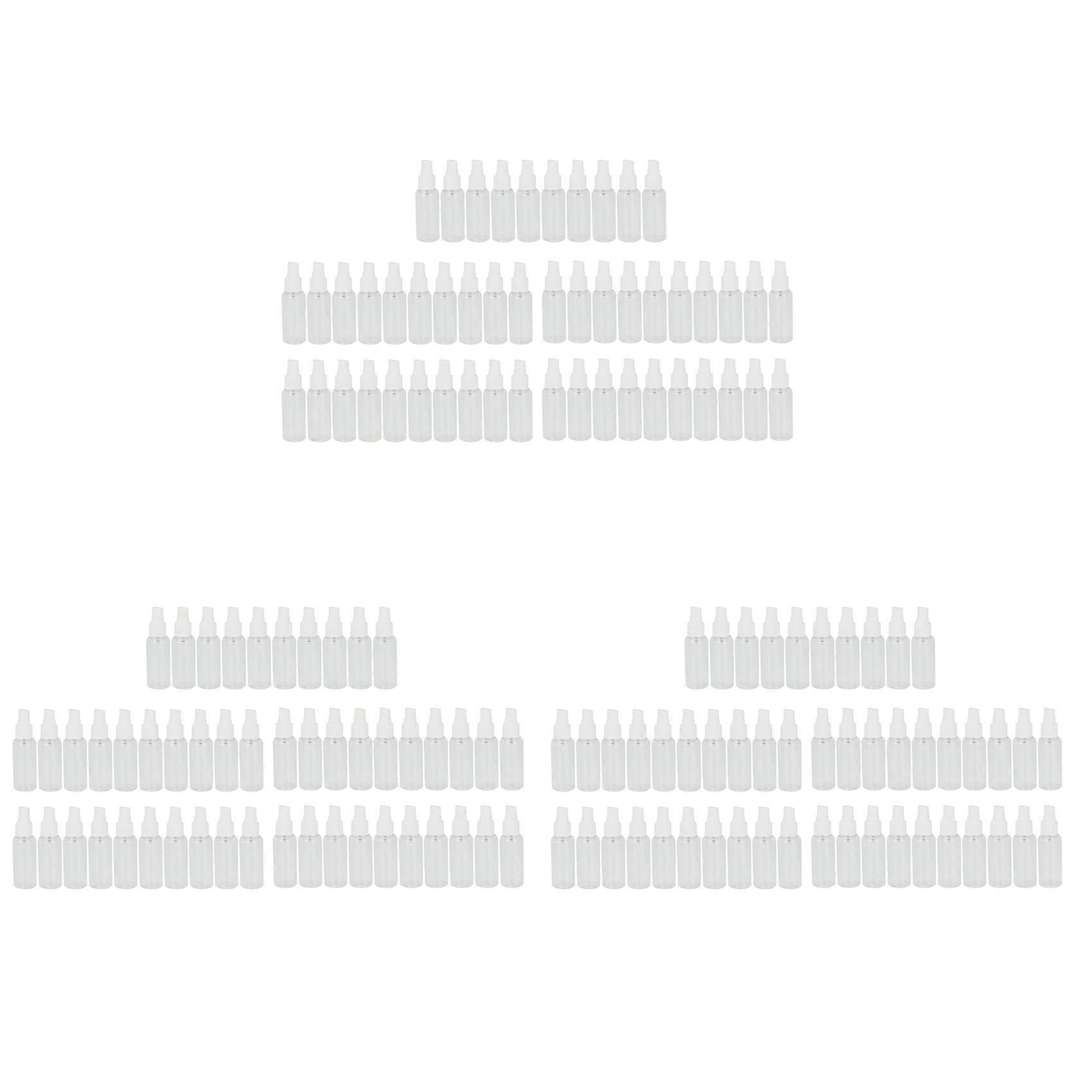 150 Pieces 50Ml Spray Bottles Plastic Empty Refillable Atomiser Transparent Travel Bottle