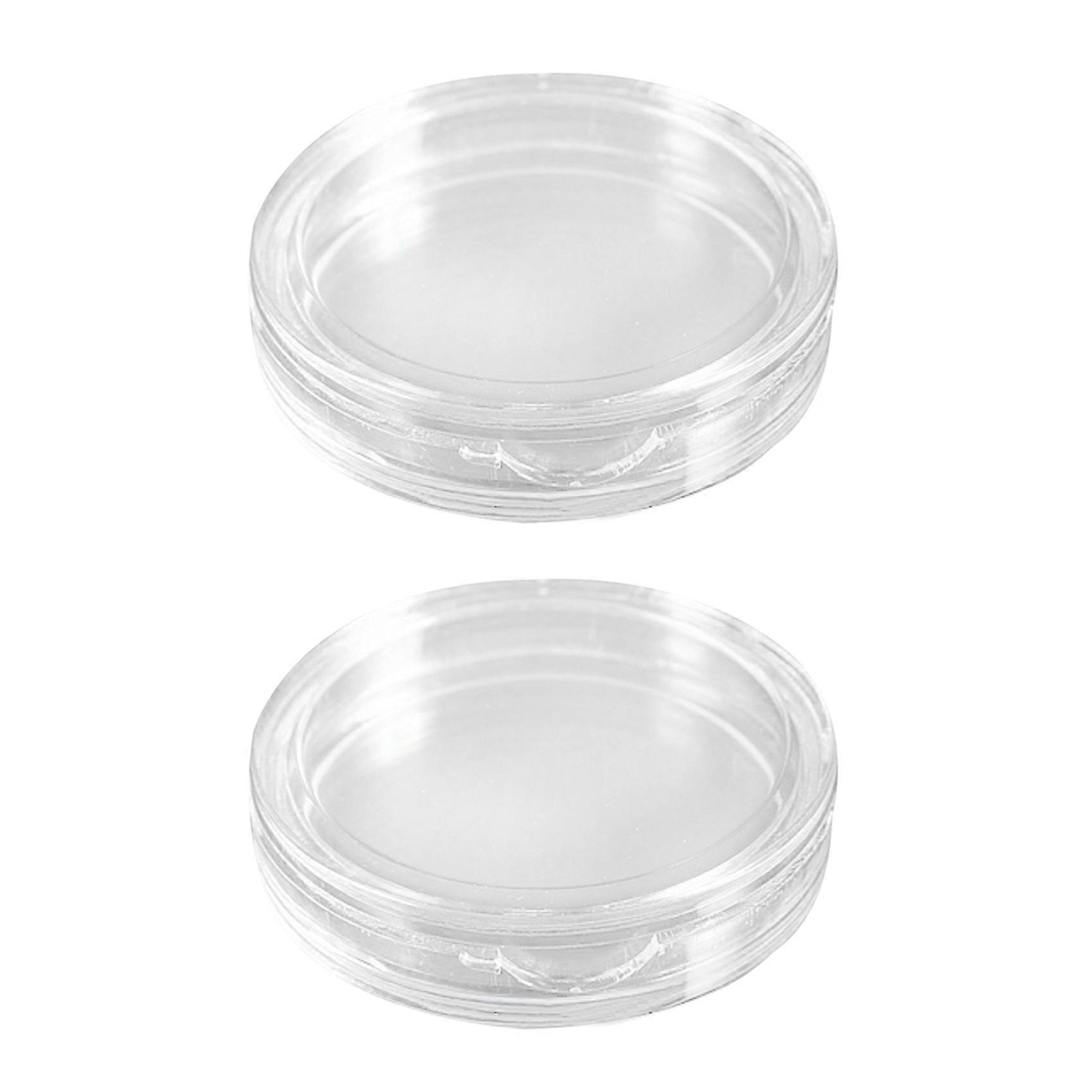 20 Pcs Small Round Transparent Plastic Coin Capsules BoX 20mm