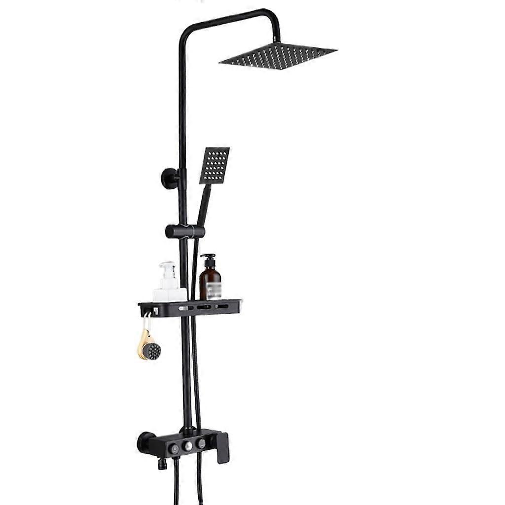 Durable Brass Shower Fixture with Multiple Spray Modes and Slip Resistant Bathroom Design