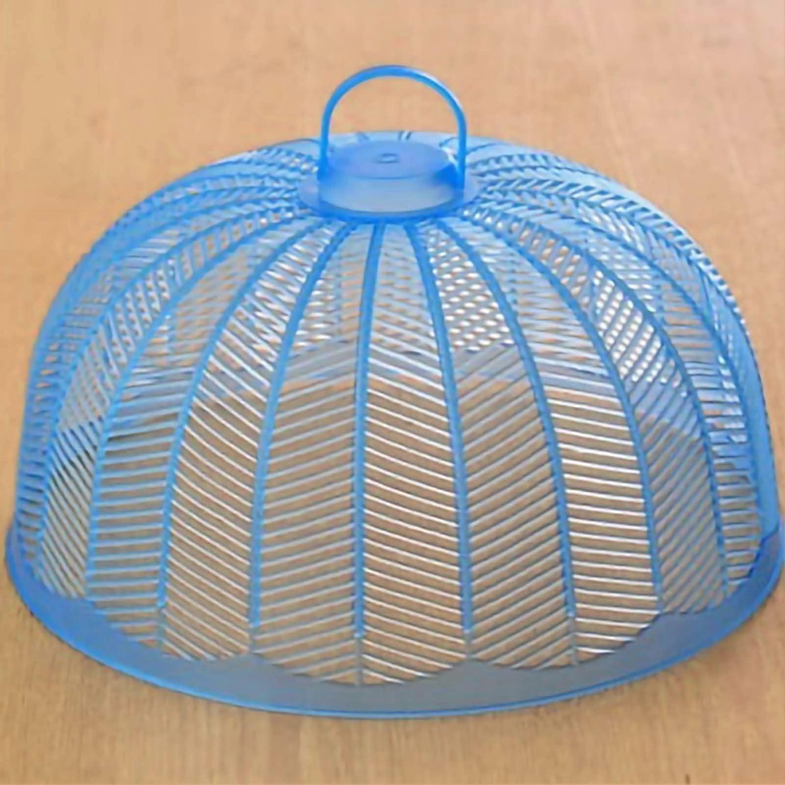Food Cover Tents Mesh Screen for Outdoor Picnic BBQ, Reusable Bug and Dust Proof Dome (Blue)