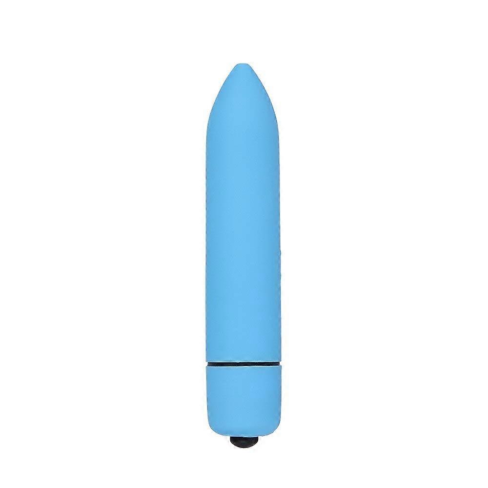 Anal Butt Plug Vibrator 10 Speed Mini Bullet Waterproof Blue Silicone Stimulator