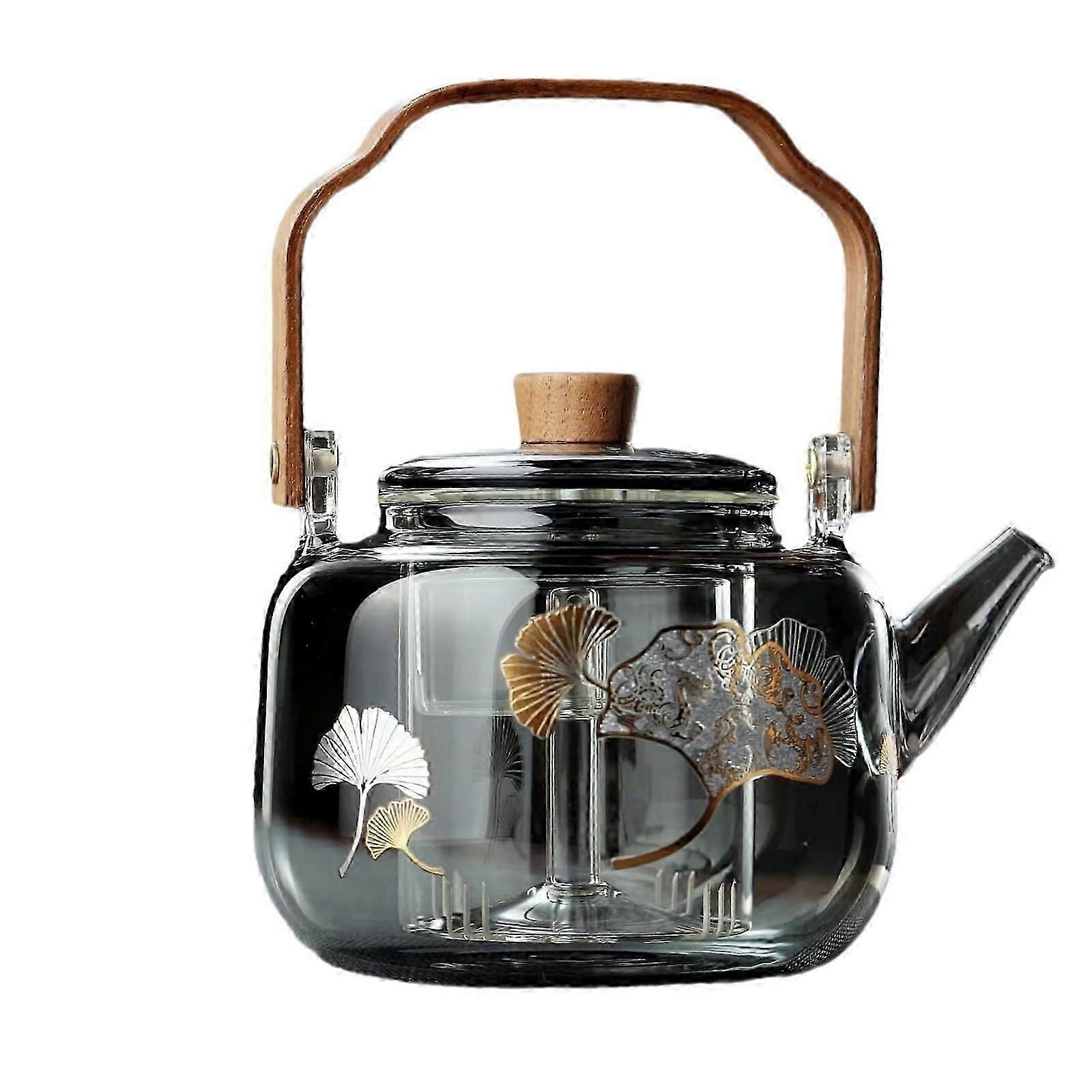 33 oz Glass Teapot with 2 Detachable Infusers
