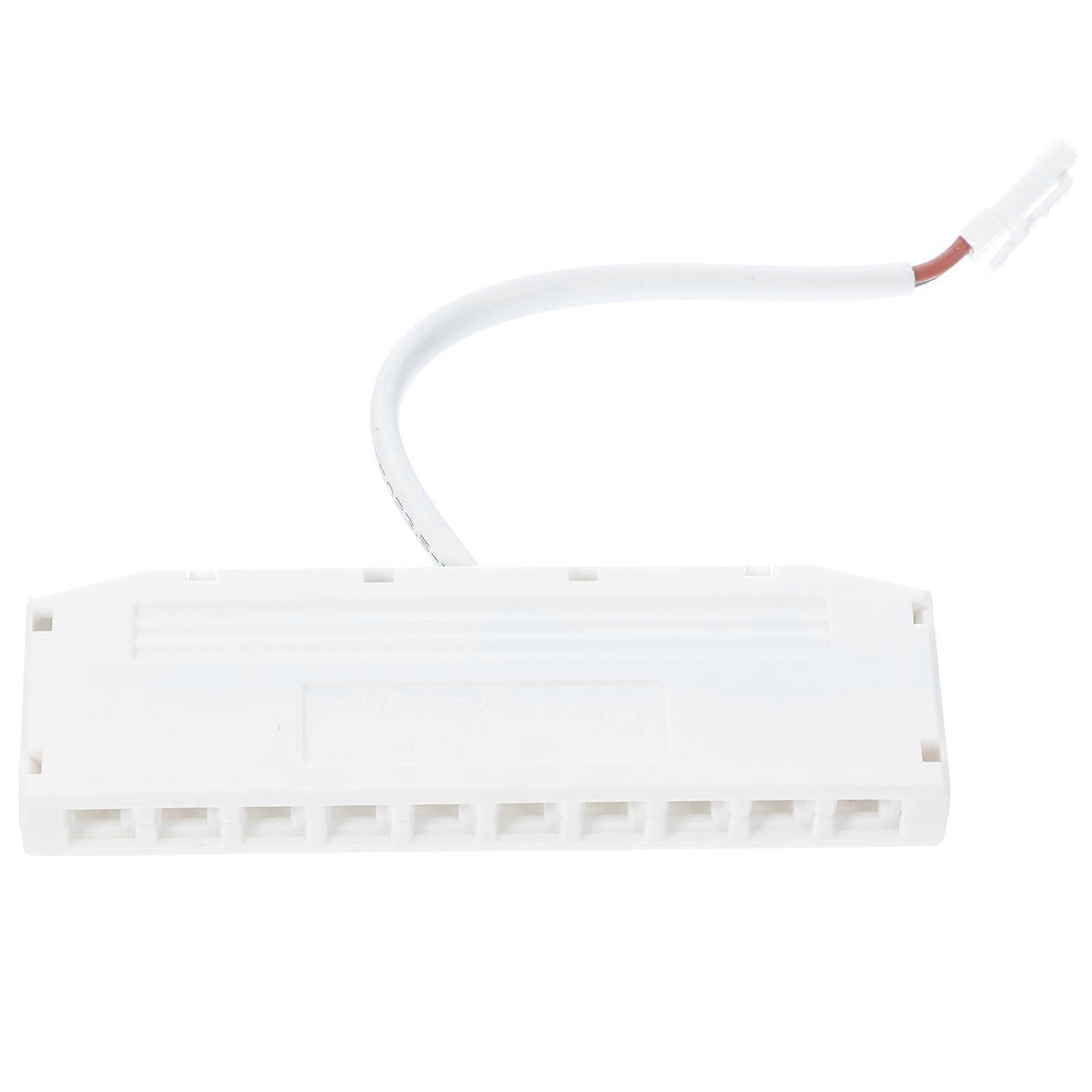 White Plastic Light Junction Box for Cabinet Lighting 10-Holes 3Pcs