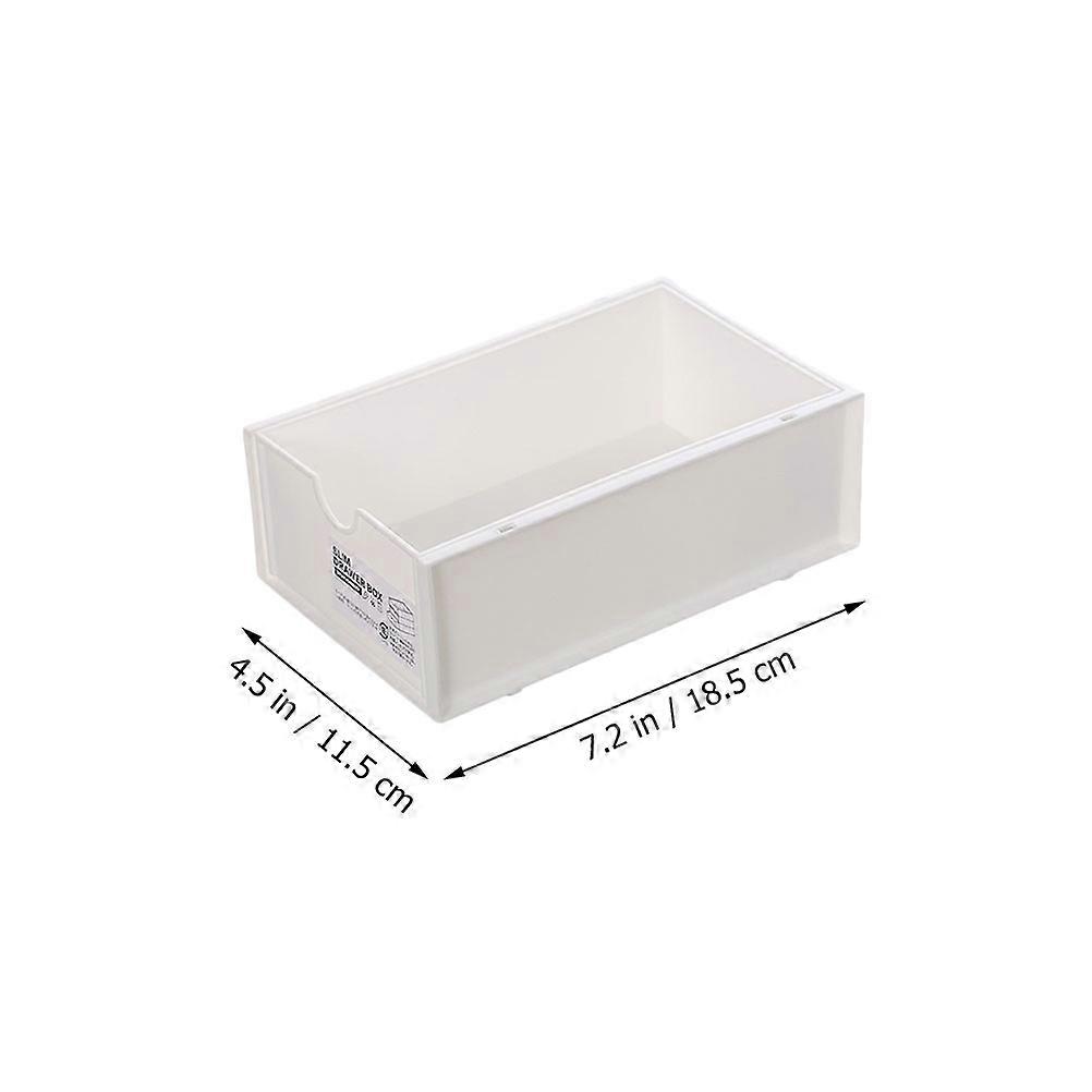 Storage Box Drawer Type Organizer for Storage 1Pcs White PP Material