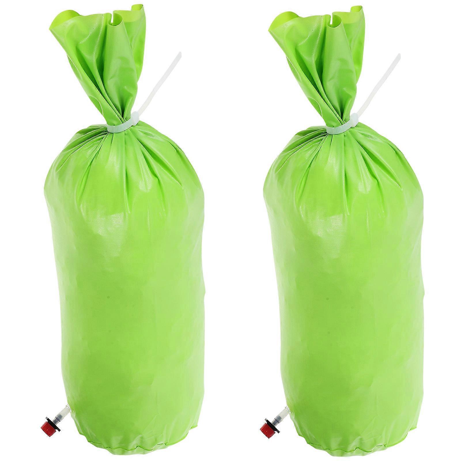 Drip Irrigation Bag Green Tree Watering Bag for Slow Release 2Pcs