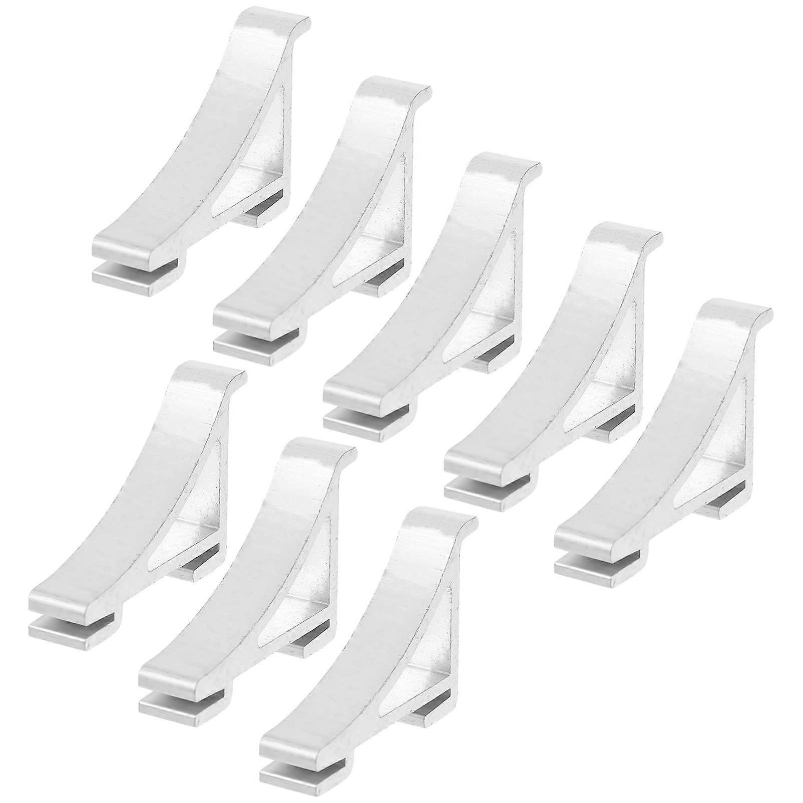 8pcs Freezer Shelf Clips Refrigerator Shelf Brackets Secure Support Hooks Easy Replacement