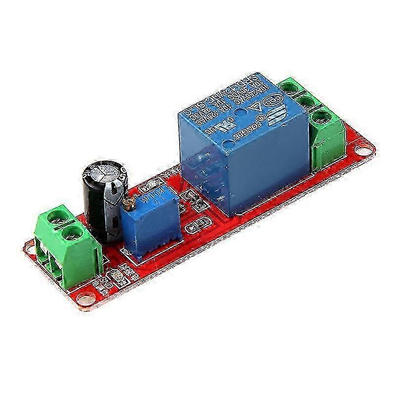 2026 Adjustable Timer Module with 12V NE555 Oscillator featuring Relay Switch and 0-10 Second Delay