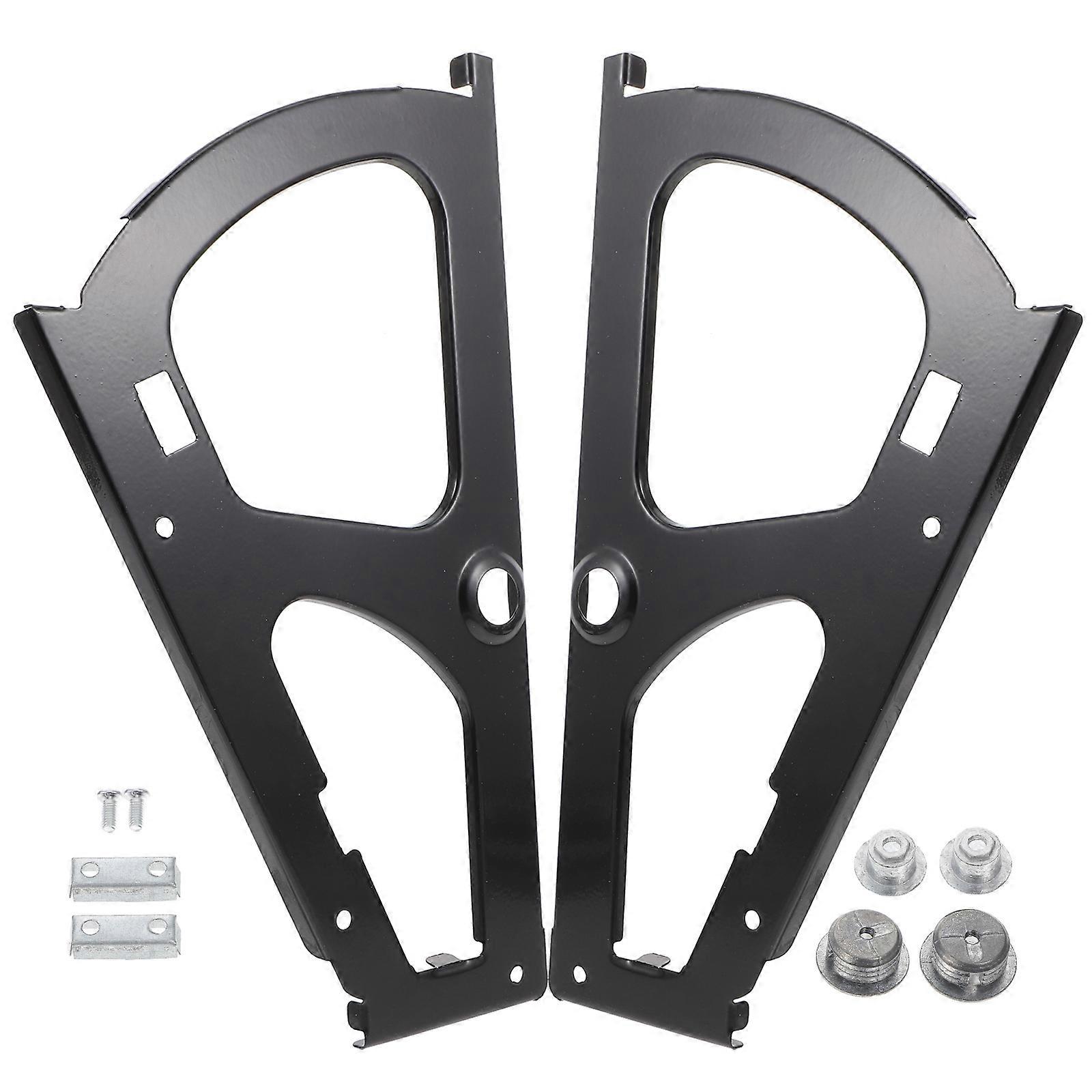 Black Shoe Cabinet Flips Frame Single Layer Practical 2Pcs for Home