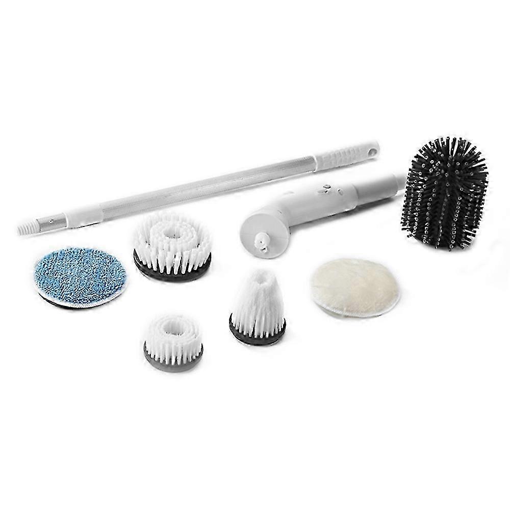 Electric Spin Scrubber With 6 Replaceable Brush Heads 25-26