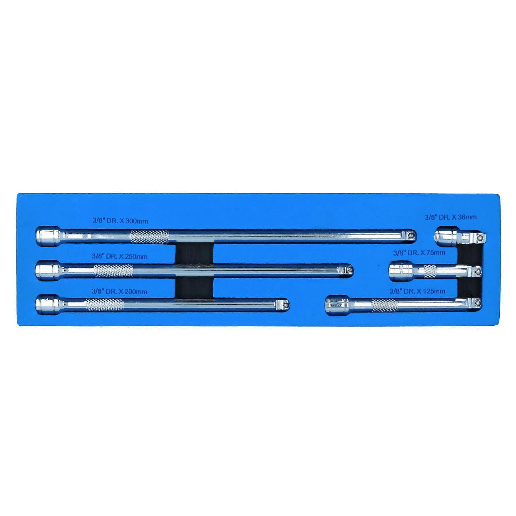 3/8" Drive Wobble Swivel Socket Extension Bar Set 38mm - 300mm 6pc