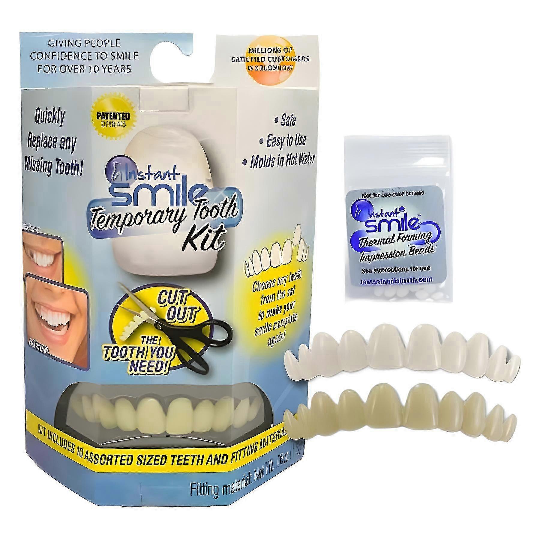 Multi-Shade Instant Temporary Smile Temporary Replacement Teeth Kit