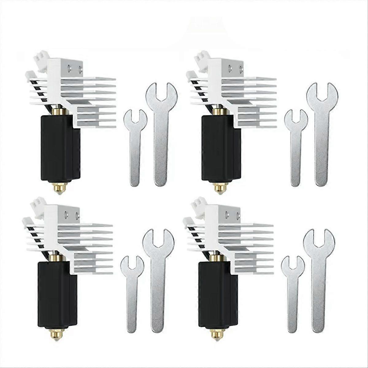 4 Sets Hot End Kit for Centauri Carbon 3D Printer 0.4mm Assembled Extruder Hotend Kit 3D Printer Accessories