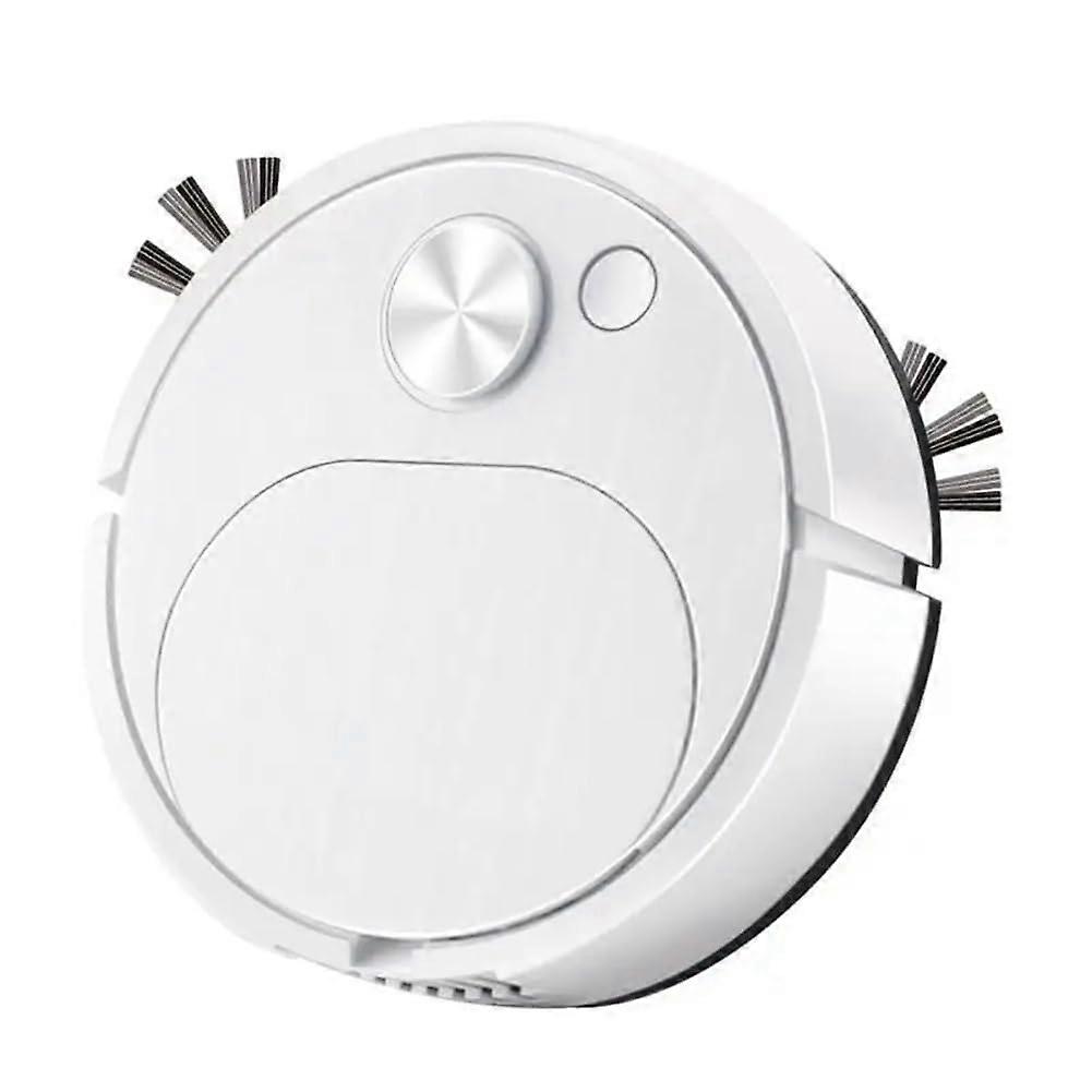 Robot Vacuum Cleaner 1800Pa Powerful Suction Smart Sweeping Mopping Automatic Floor Cleaning USB White