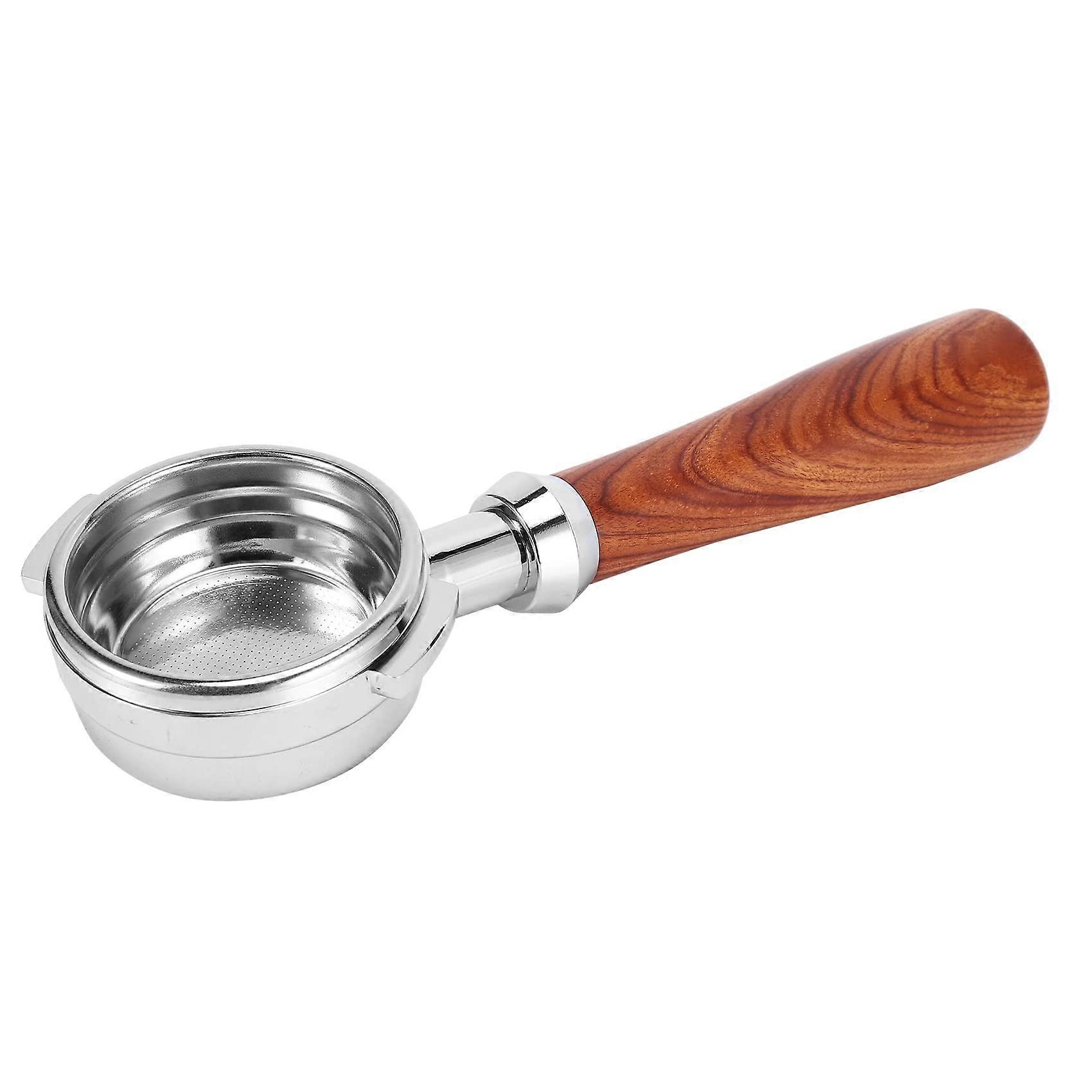 58mm Bottomless Portafilter for Espresso Machine Stainless Steel Handle Precise Espresso Extraction