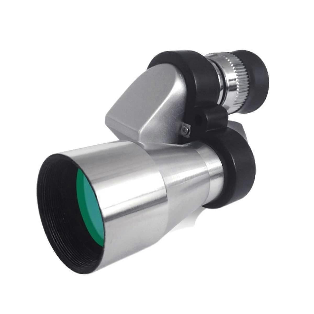 30x Portable Optical Microscope Lens Kit with 8x20 Silver Mini Monocular for Inspection