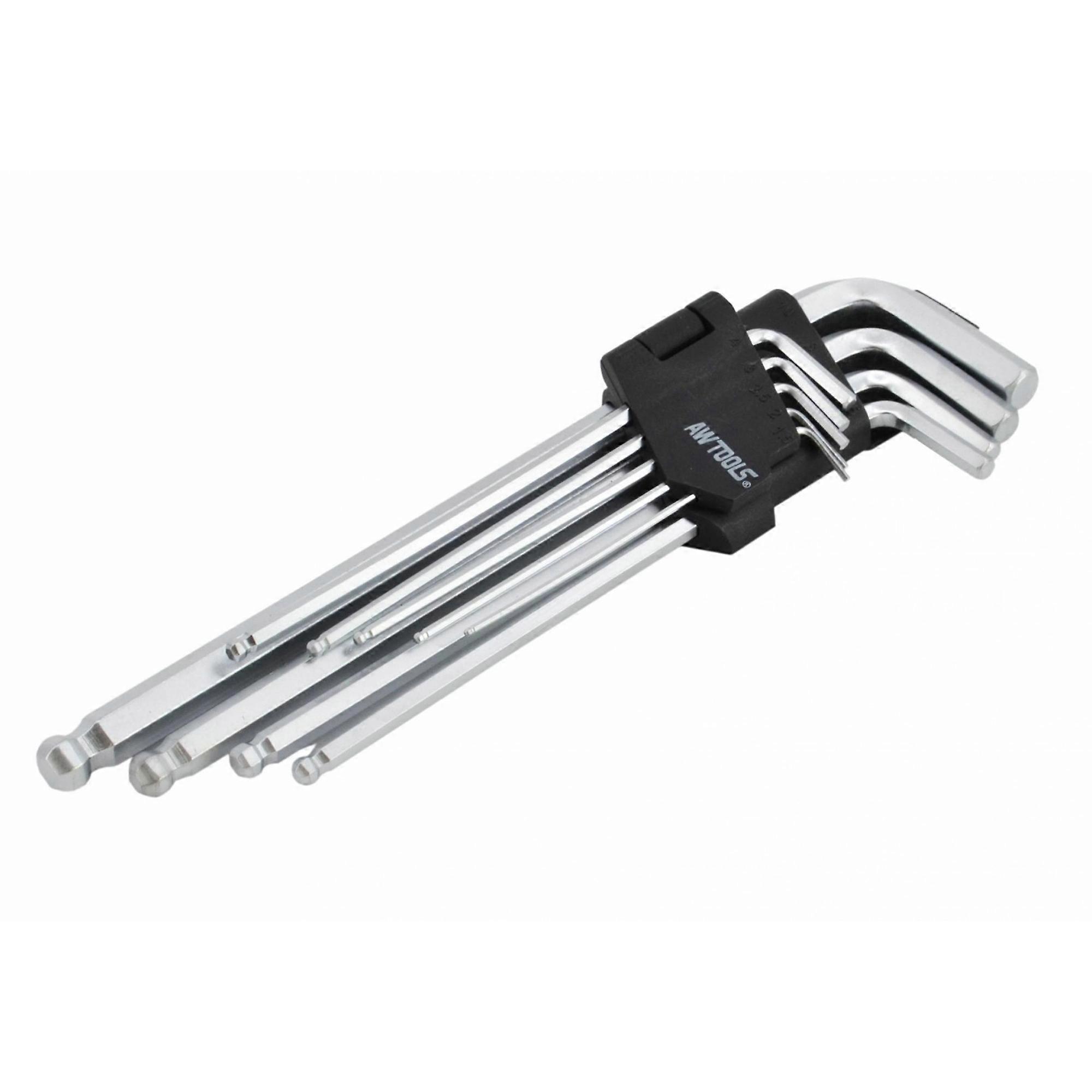 AW Tools Long Hex Key Set (Pack of 9)