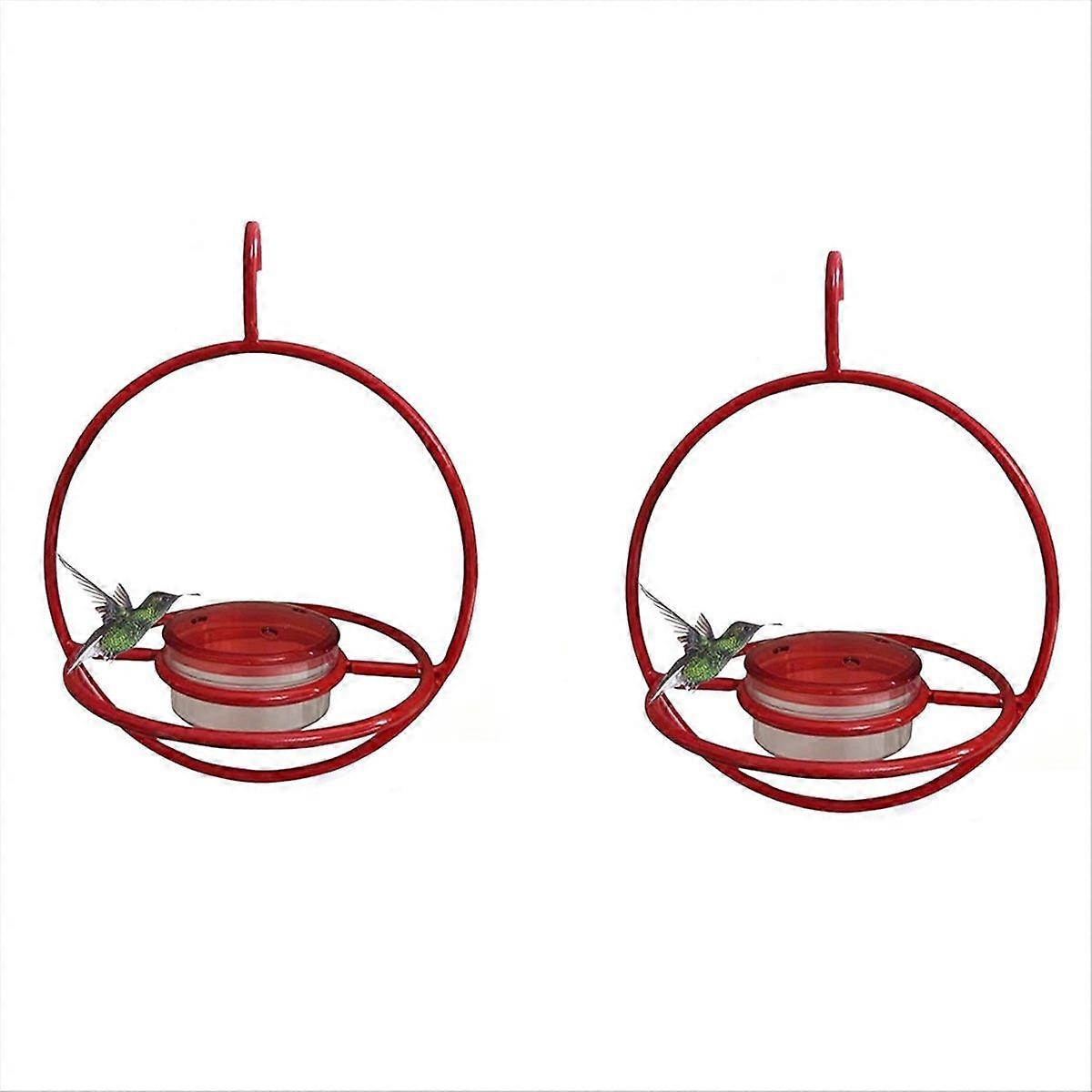 Stackable Hanging Humming Bird Feeder with Metal Frame 2PCS
