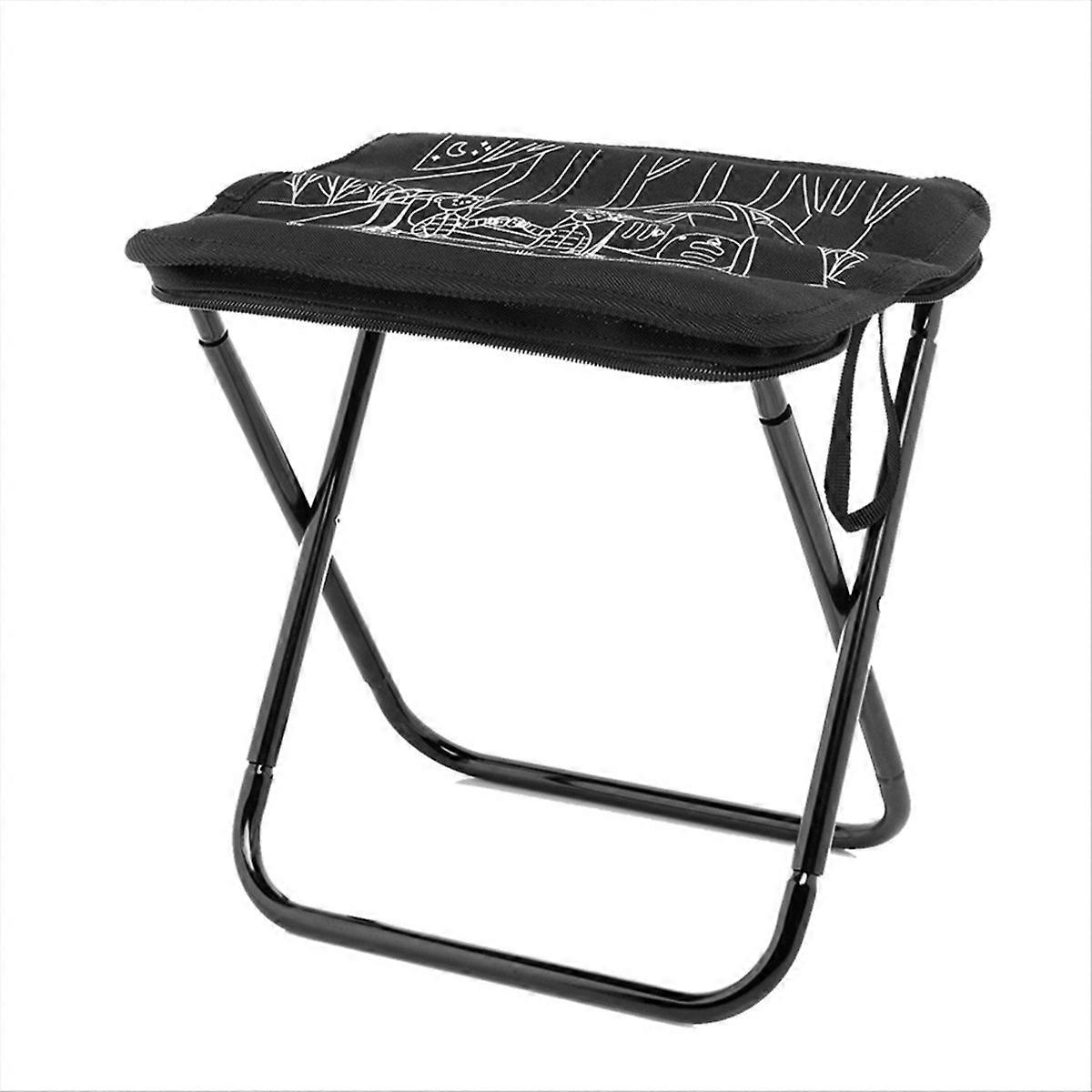 Folding camping stool with storage bag, camping stool