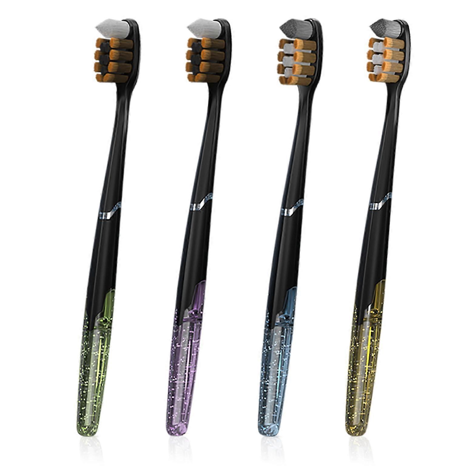 Orthodontic End Tuft Toothbrush 4 Pack with Extra Small Head and Soft Bristles for Braces and Implants