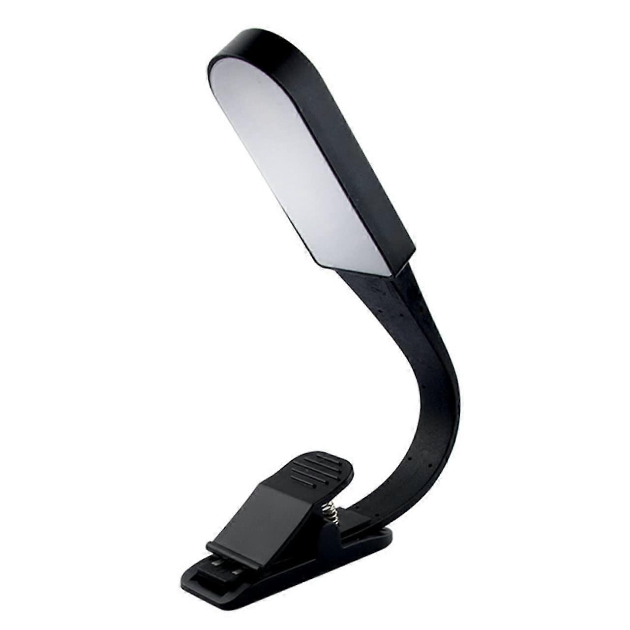 LED Book Light with Flexible Neck, USB Rechargeable Clip On Reading Light for Bedside Use
