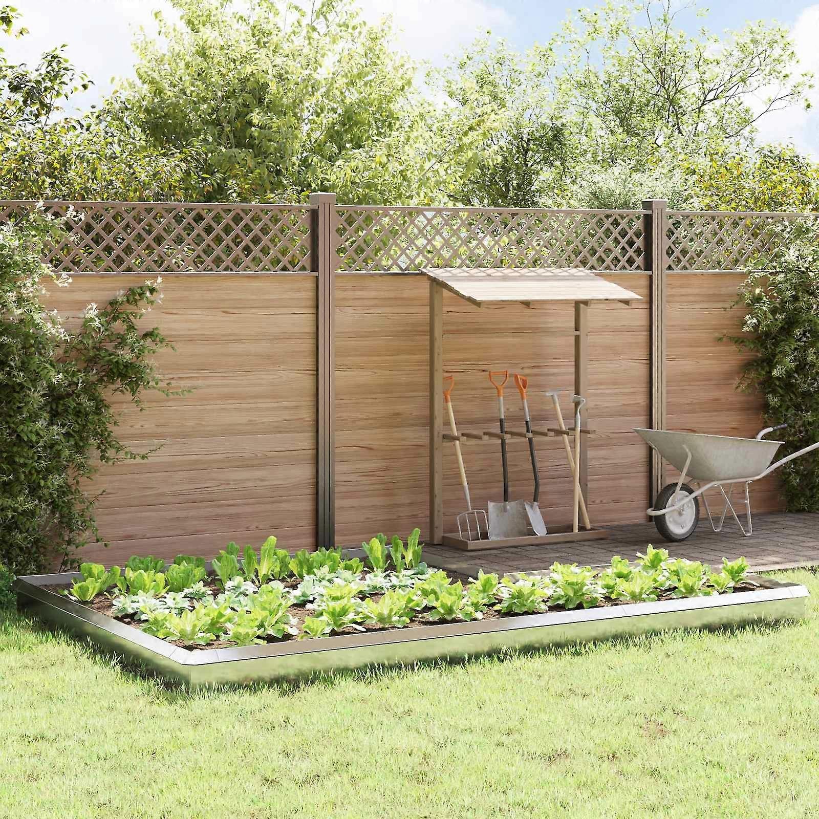 Schneckenzauns 16 pcs Silber Edelstahl