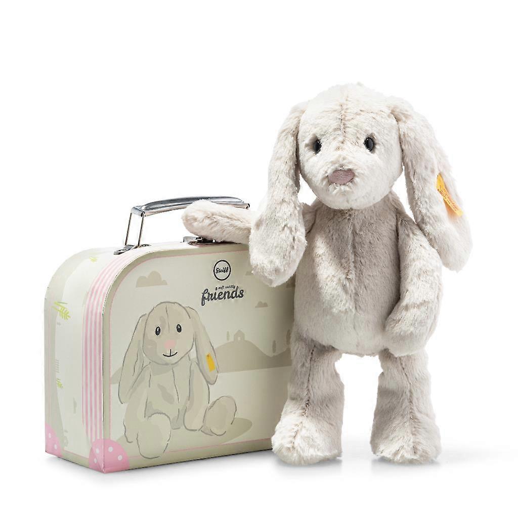 Steiff Hoppie Rabbit Suitcase Soft Toy Plush 26cm 80968