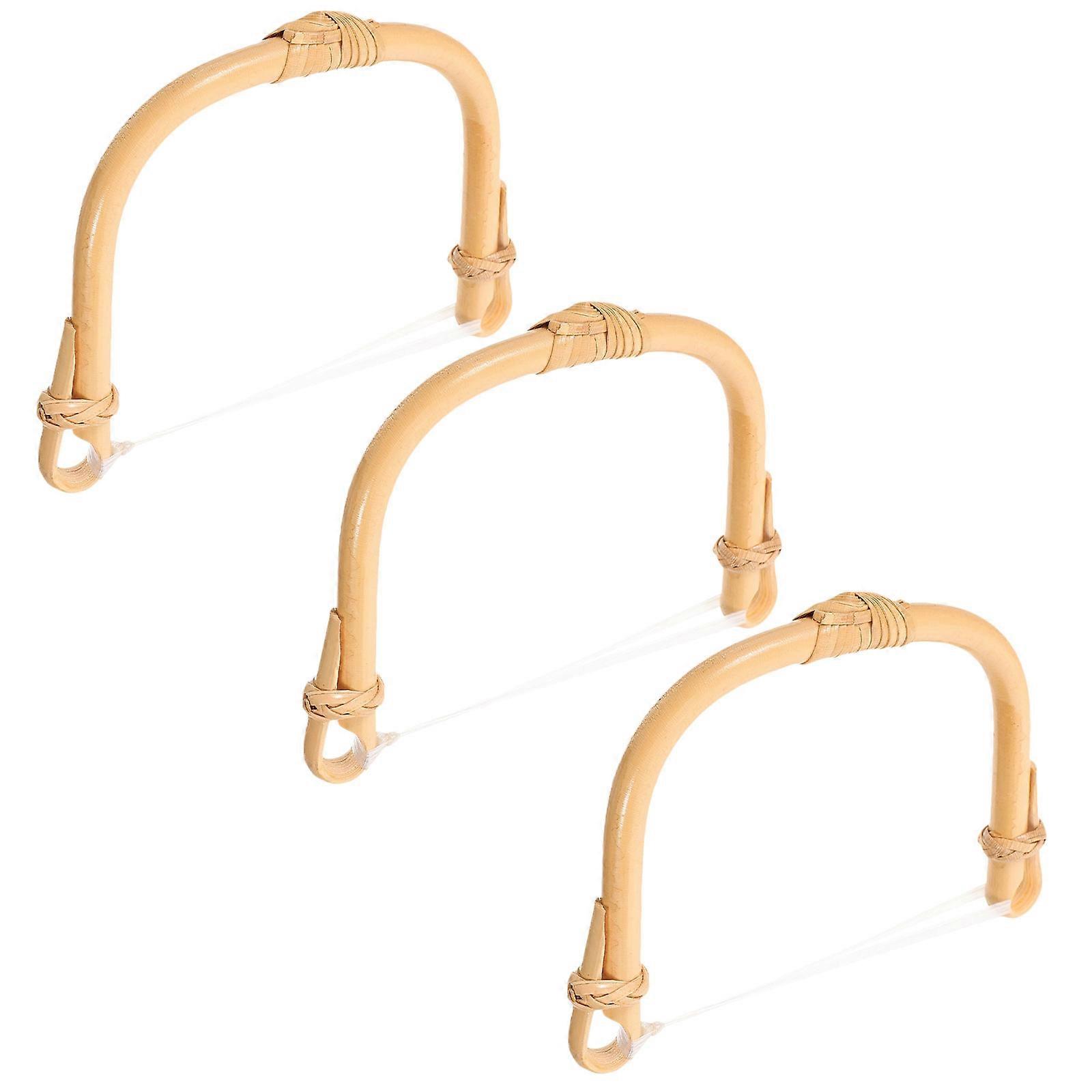 Khaki Rattan Teapot Handle Replacement for 3Pcs Kettle Grip Accessories