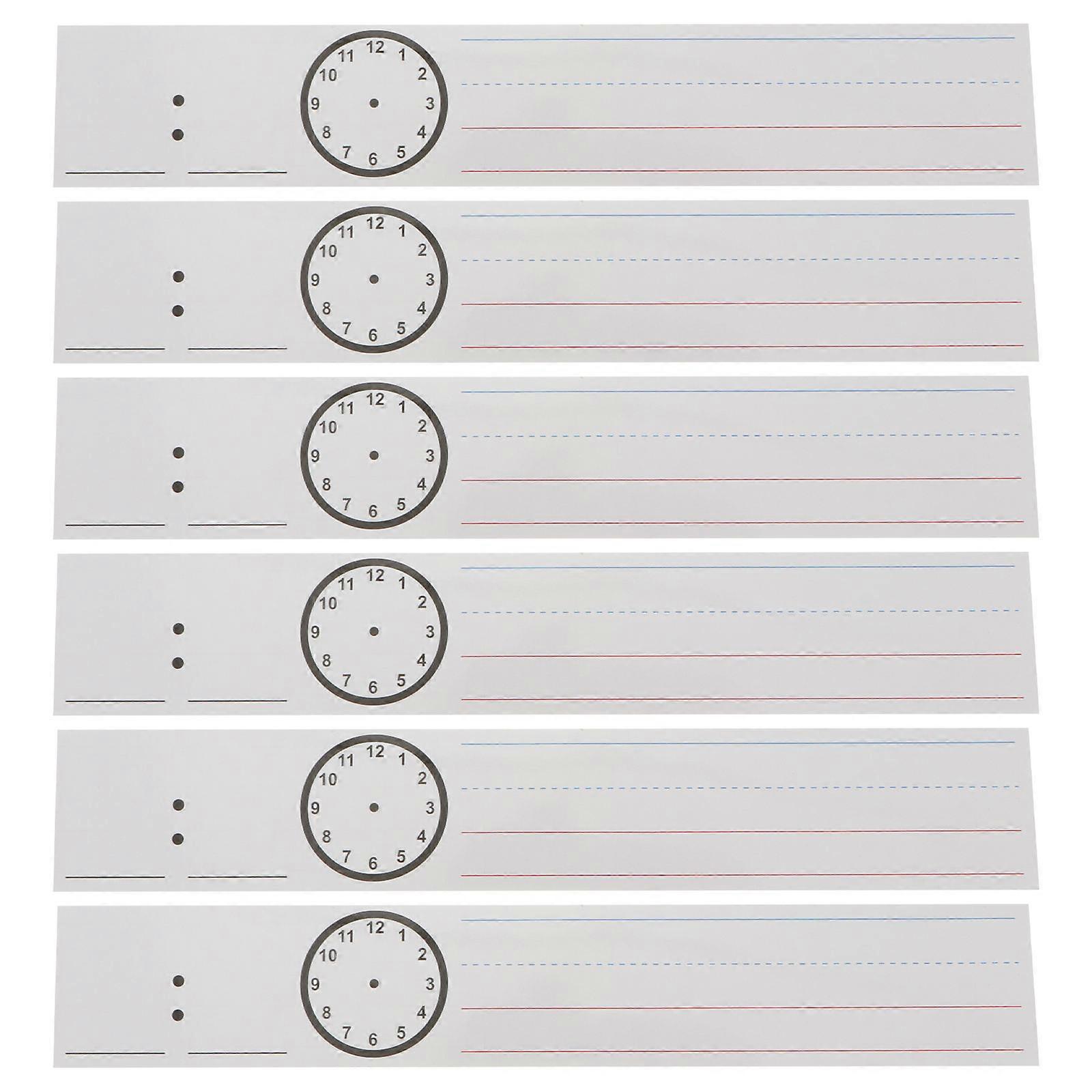 Sentence Strips For School Learning Tools White 20Pcs Erasable Home Education Writing Aid