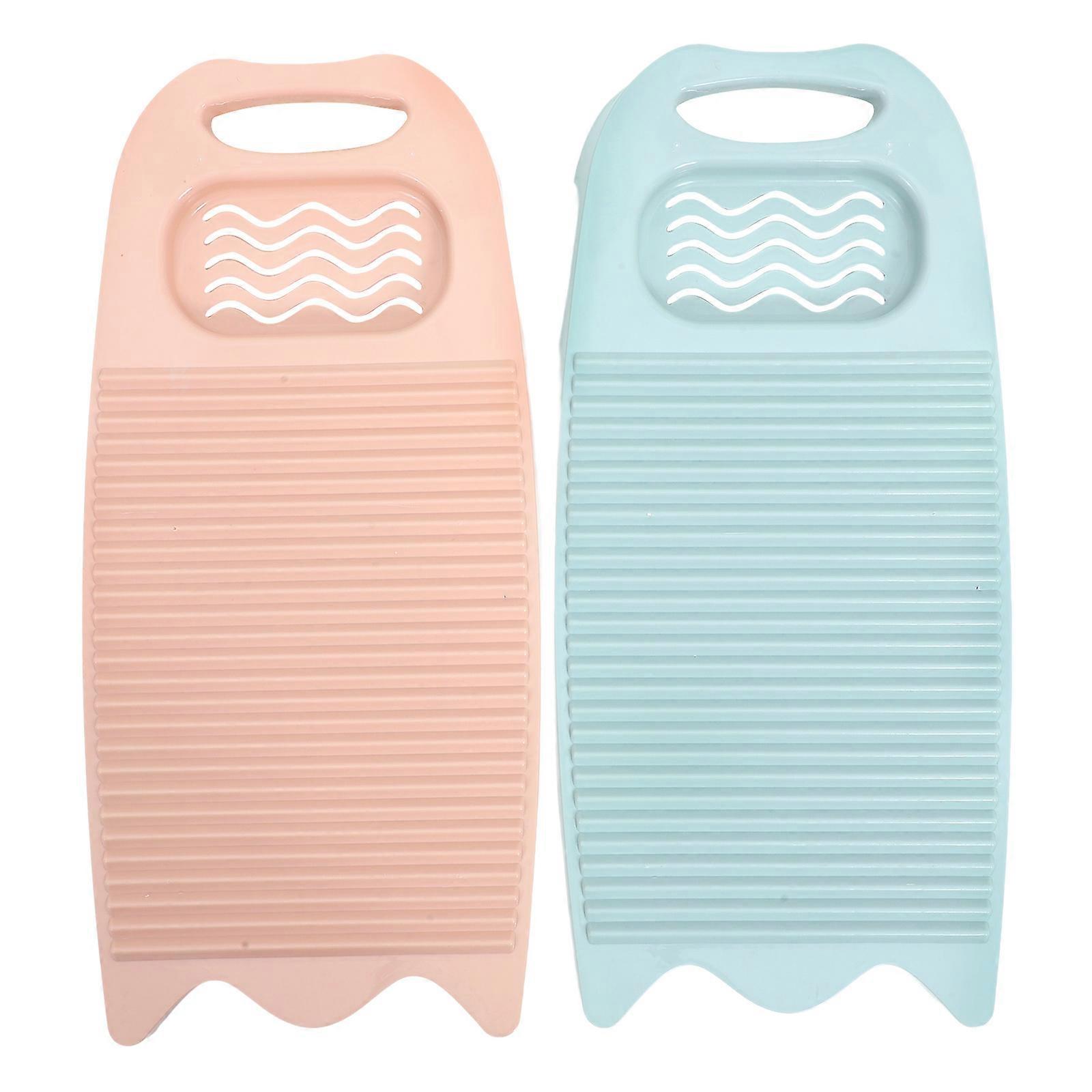 Household Plastic Washboard with Soap Holder for Hand Washing 2Pcs Multi