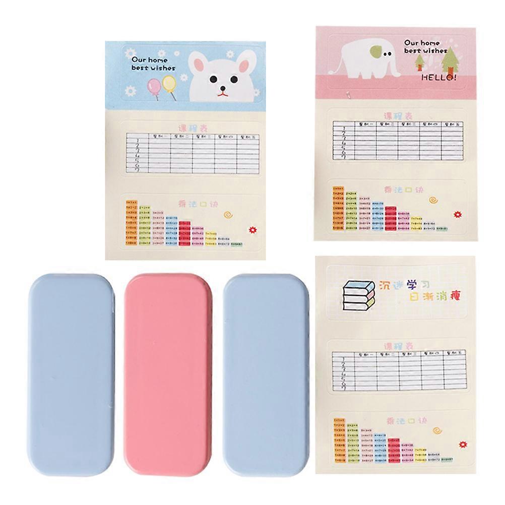 Tiny Pencil Case Miniature Stationery for Decoration 9Pcs Set