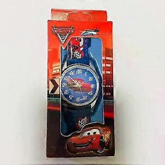 Cartoon Character Kids Watch with PU Strap, Quartz Movement, Water-Resistant, Ro