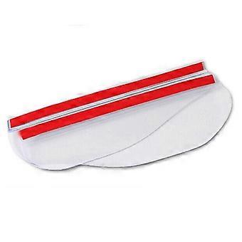 2pcs Flexible PVC Rear View Side Mirror Rain Shield Board for Auto / Car / Truck / SUV (White)
