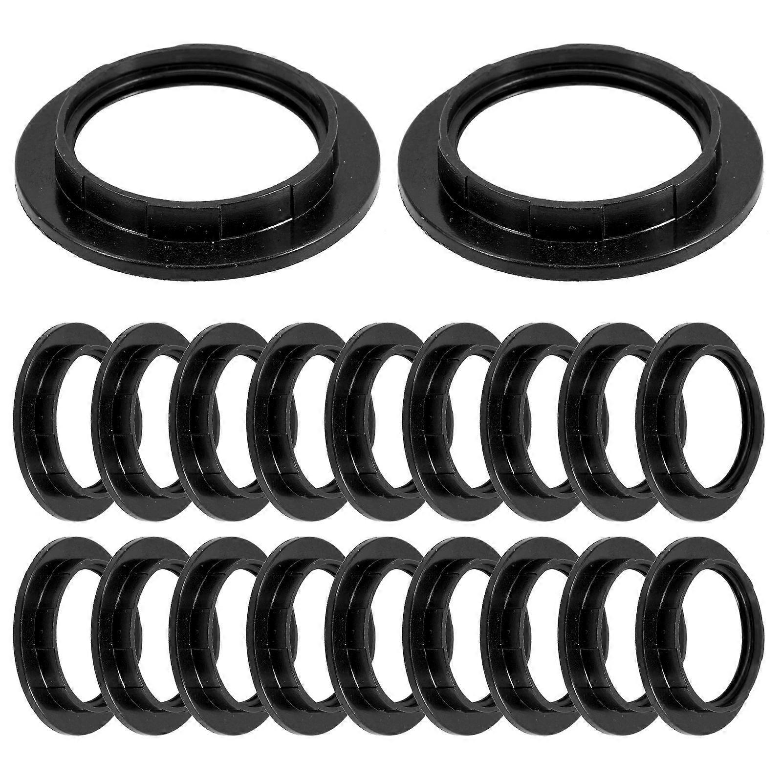 20pcs Lamp Shade Holder E27 Light Socket Collar Ring Replacement Lamp Shade Adapters