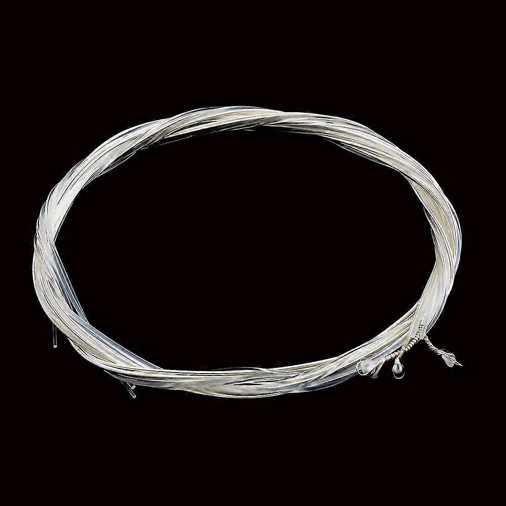 6pcs Classical Guitar Strings Set Classic Guitar Clear Nylon Strings Silver Plated Copper