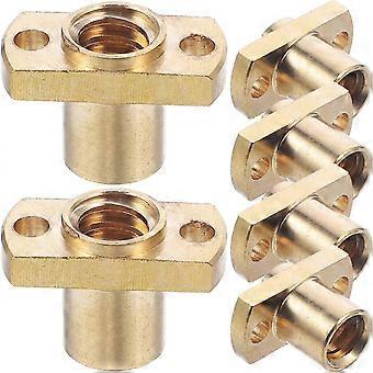 3D Printer Parts Brass T8 Nut for Lead Screw with 6Pcs Trapezoidal Screw