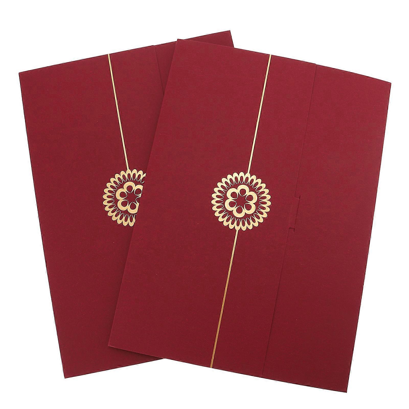 Certificate Envelope Paper Holder for Protection 2Pcs Elegant Document Cover
