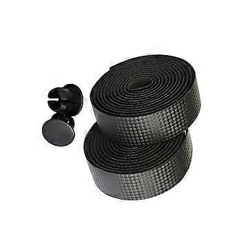 1 Set Bike Bar Fita de guidão Antiderrapante à prova de choque Ciclismo Road Race Bike Fita Handlebar Wrap Bent Strap (preto)