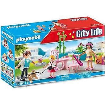 Jeu de construction - PLAYMOBIL - 70593 - Espace café - 4 ans et plus - Intérieur - Mixte