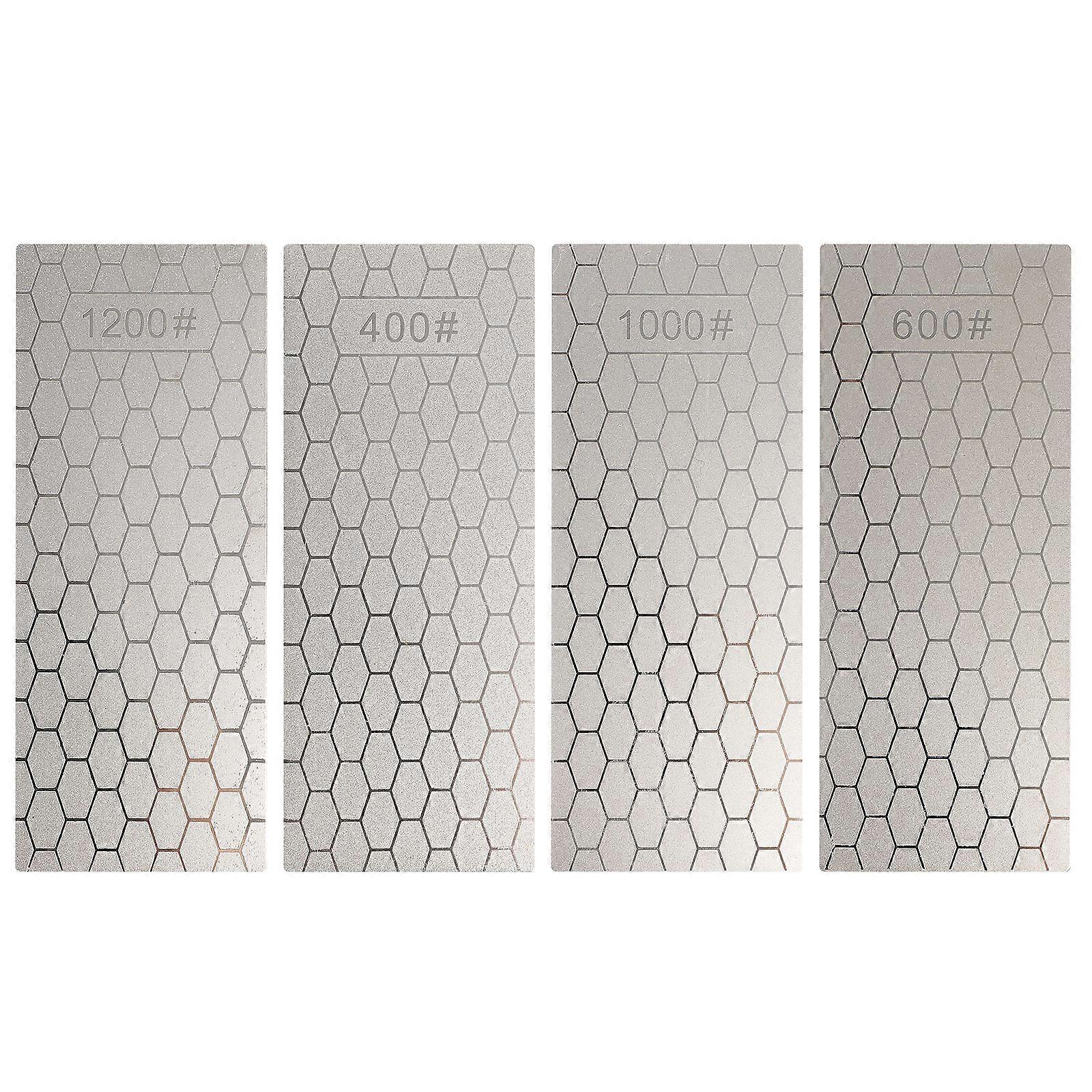 4pcs Diamond Sharpening Stone Rectangular Kitchen Knives Sharpening Stone