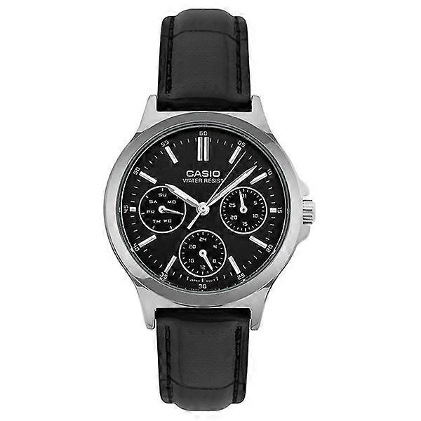 CASIO COLLECTION LADY MULTIFUNCTION, LEATHER - BLACK