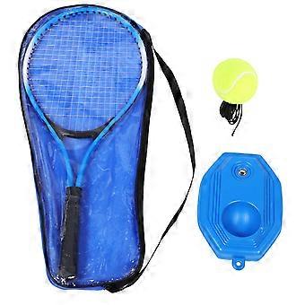 Conjunto de raquete de tênis com bola de rebote para treino individual, ideal para crianças e iniciantes. Inclui raquete e bola de rebote para prática individual.