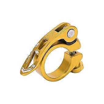 BOLANY Mountain Rennrad Sattelstützenklemme Schnellspanner Fahrrad Sattelstützenklemme 31.8mmGold