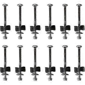 12 Pack Trampoline Screws, Galvanized Steel Replacement Accessories, 6mm x 77mm Compatible with Standard Trampoline Spacers