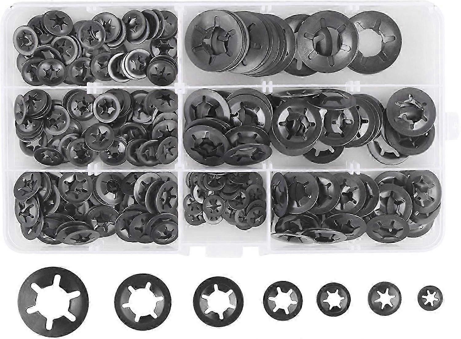 Lock Washers Assortment Pack 280 Pcs For Secure Fastening