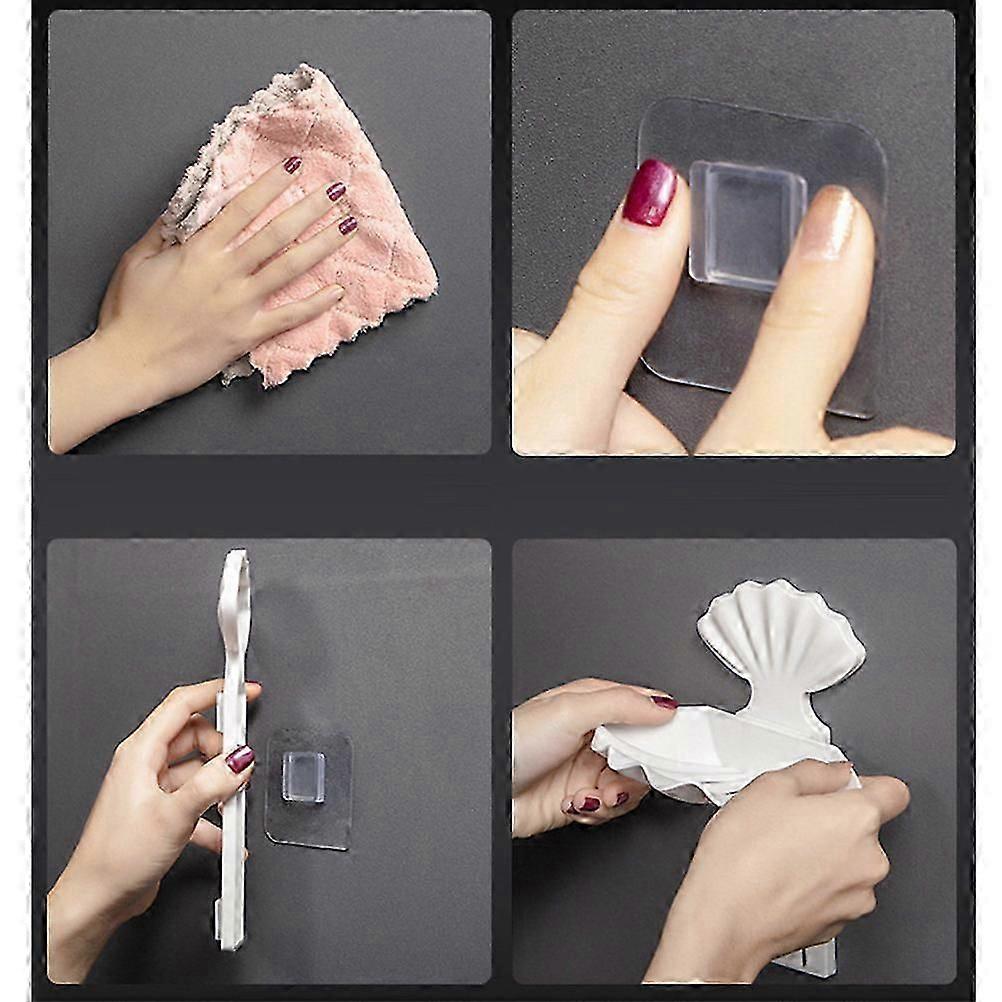 Shell Soap Rack Double Layer Holder for Soap Storage Plastic 1Pcs White