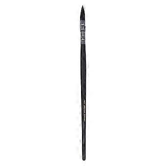 Nylonwolle Aquarellpinsel Rundes Detail Handgefertigter Haarstift zum Malen Schreiben (Schwarz 3 #)