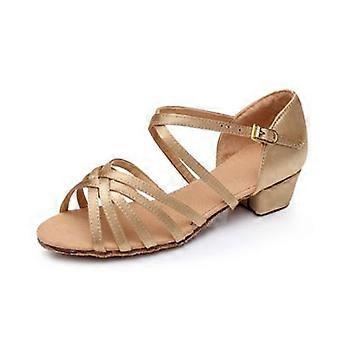 Kids Dance Shoes Girls Sandals  Children Ballroom Tango Salsa Latin Dance Low Heel Shoes