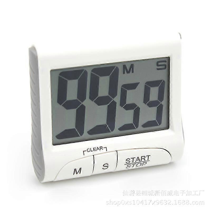 Digital Timer, Stopwatch, Small And Handy, Electronic, White