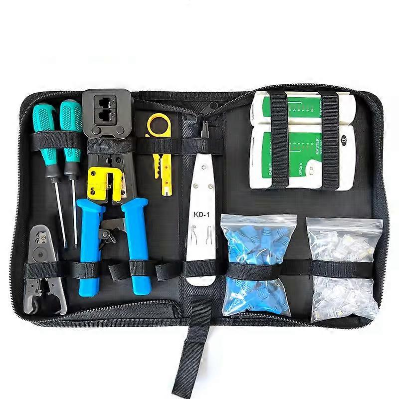 Crimping Tool Kit compatible with / / / /Cat5e Computer Maintenacnce Lan Cable Tester Network Repair Tool Set